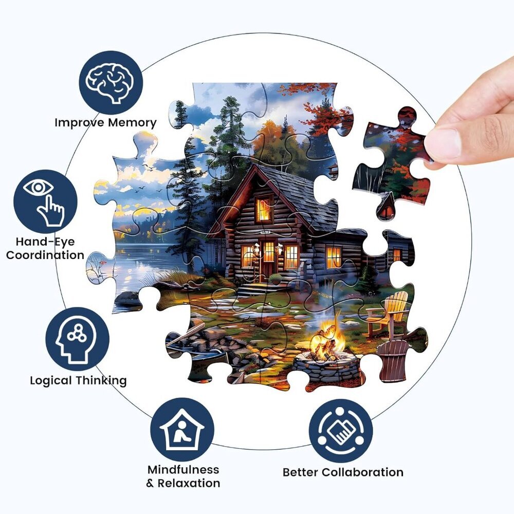 Puzzles for Adults 500 Pieces Puzzle Coutryside Jigsaw Puzzles for Adults Kids A - Picture 5 of 7